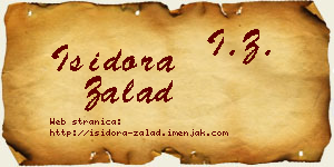 Isidora Zalad vizit kartica